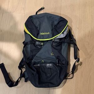 Marmot Black and Dark Gray Men's Backpack